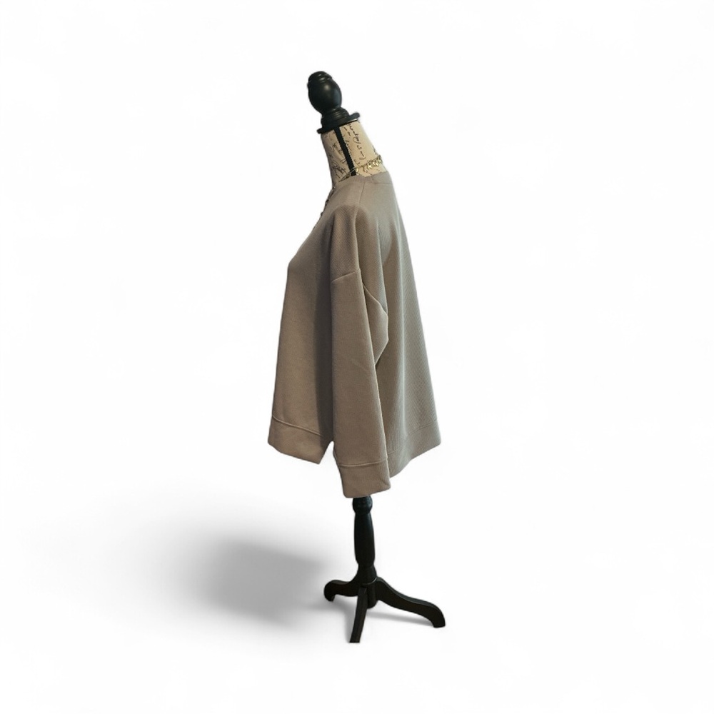 Danskin Beige Ribbed Top XL - Picture 6 of 8